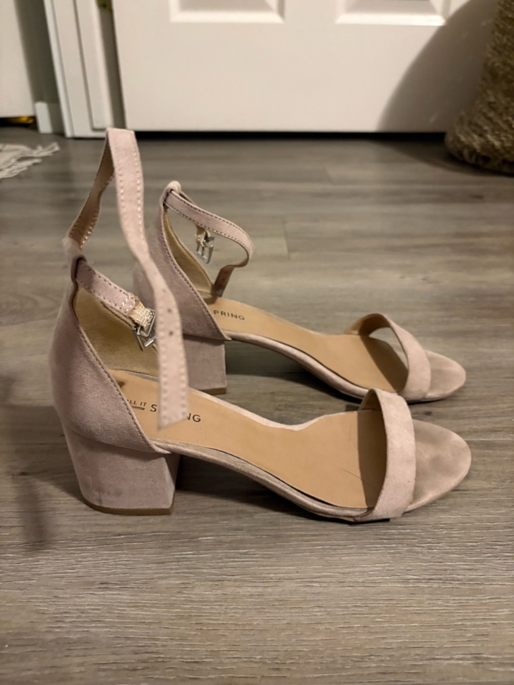 Women's Nude Block Heels